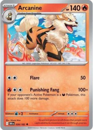 SV Destined Rivals 028/182 Arcanine