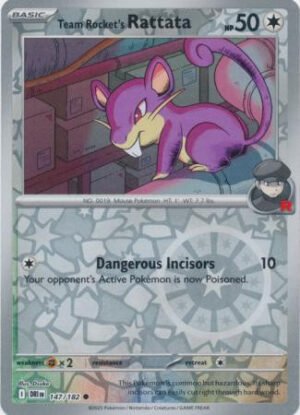 SV Destined Rivals 147/182 Team Rocket's Rattata (Reverse Holo)
