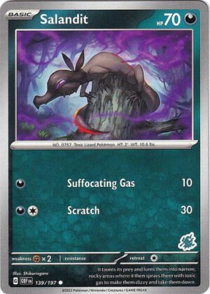 SV Obsidian Flames 139/197 Salandit (Darkrai Symbol)