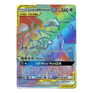 SM Unbroken Bonds 224/214 Lucario & Melmetal GX (Rainbow Rare Tag Team)