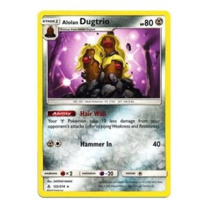 SM Unbroken Bonds 122/214 Alolan Dugtrio