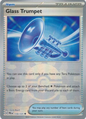 SV Prismatic Evolutions 110/131 Glass Trumpet (POKE BALL Pattern Holo)
