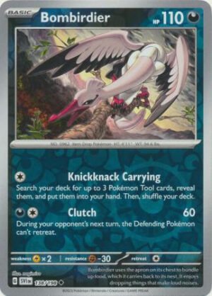 Scarlet & Violet (Base Set) 138/198 Bombirdier (Reverse Holo)