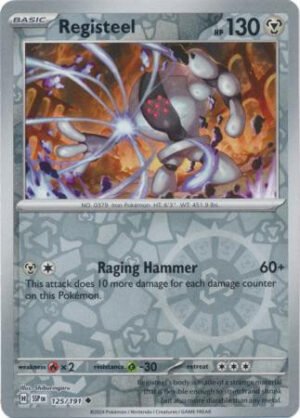 SV Surging Sparks 125/191 Registeel (Reverse Holo)