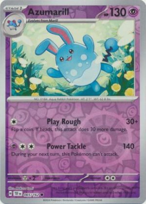 SV Temporal Forces 065/162 Azumarill (Reverse Holo)