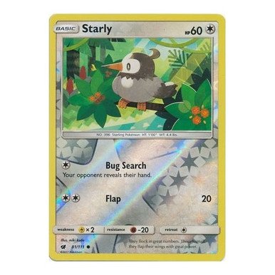 SM Crimson Invasion 081/111 Starly (Reverse Holo)