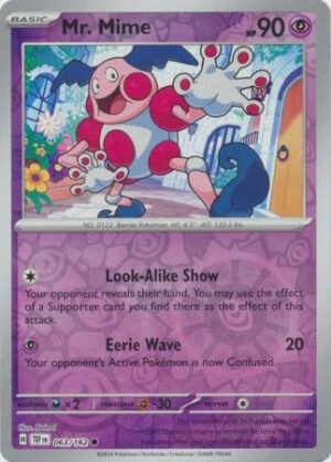 SV Temporal Forces 063/162 Mr. Mime (Reverse Holo)