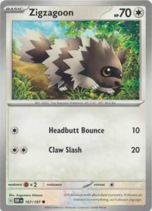 SV Obsidian Flames 167/197 Zigzagoon
