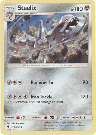 SM Lost Thunder 125/214 Steelix (Cosmo Holo)