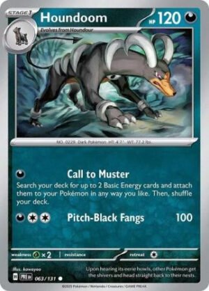 SV Prismatic Evolutions 063/131 Houndoom