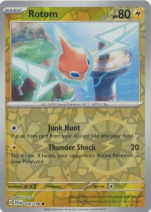 Scarlet & Violet (Base Set) 070/198 Rotom (Reverse Holo)