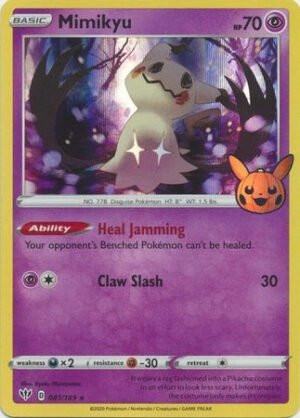 Darkness Ablaze 081/189 Mimikyu (Pikachu Pumpkin Holo Stamp)
