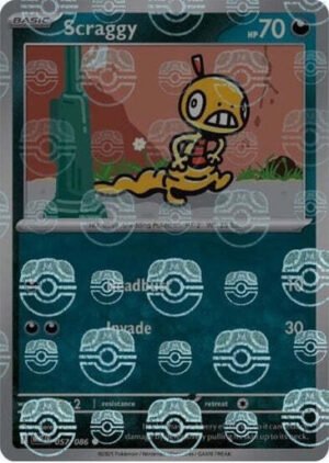SV White Flare 057/086 Scraggy (MASTER BALL Reverse Holo)
