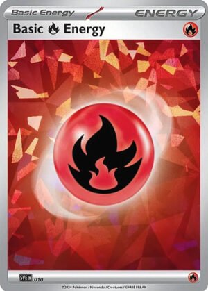 Scarlet & Violet SVE EN10 Basic Fire Energy (Shatter Ice Holo)