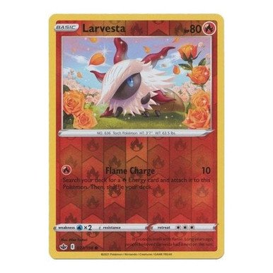 Chilling Reign 023/198 Larvesta (Reverse Holo)