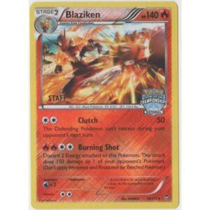 XY Furious Fists 14/111 Blaziken (League Promo STAFF)