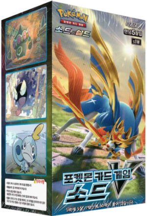 (KOREAN) Pokemon Sword & Shield S1W "Sword" Booster Box