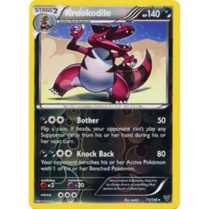 XY Base Set 71/146 Krookodile (Reverse Holo)