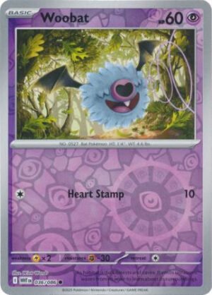 SV White Flare 036/086 Woobat (Reverse Holo)