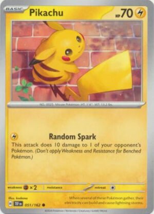 SV Temporal Forces 051/162 Pikachu (Non-Holo)
