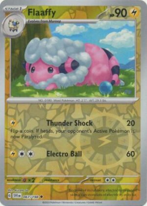 Scarlet & Violet (Base Set) 067/198 Flaaffy (Reverse Holo)