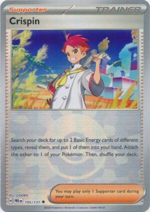 SV Prismatic Evolutions 105/131 Crispin (POKE BALL Pattern Holo)