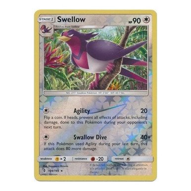 SM Guardians Rising 104/145 Swellow (Reverse Holo)