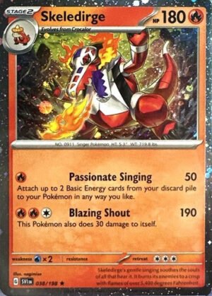 Scarlet & Violet (Base Set) 038/198 Skeledirge (Cosmo Holo)
