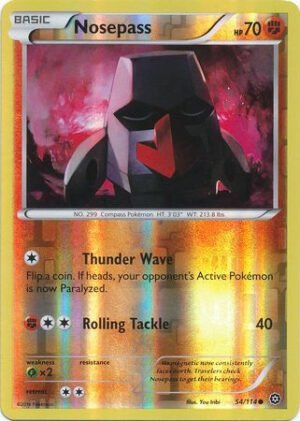 XY Steam Siege 54/114 Nosepass (Reverse Holo)