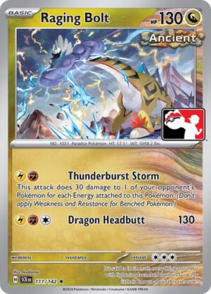 SV Stellar Crown 111/142 Raging Bolt (Prize Pack League Promo Non-Holo)