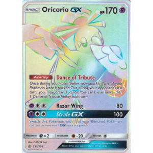 SM Cosmic Eclipse 255/236 Oricorio GX (Rainbow Rare)
