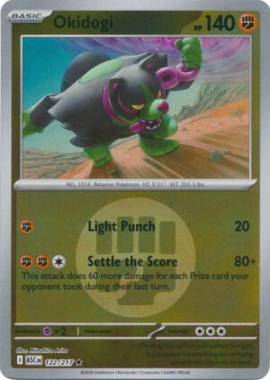ME Ascended Heroes 122/217 Okidogi (Reverse Holo ENERGY SYMBOL)