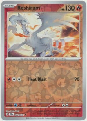 SV Stellar Crown 022/142 Reshiram (Reverse Holo)