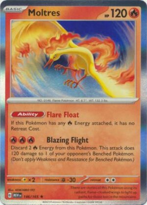 Scarlet & Violet 151 146/165 Moltres (Holo)