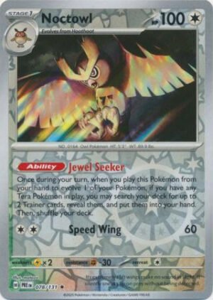 SV Prismatic Evolutions 078/131 Noctowl (Reverse Holo)