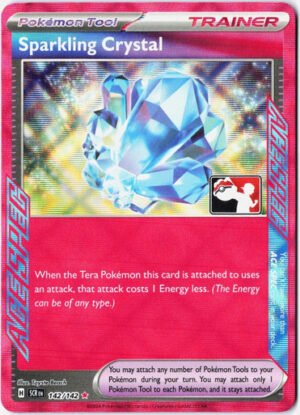 SV Stellar Crown 142/142 Sparkling Crystal (ACE Spec Prize Pack League Promo Holo)