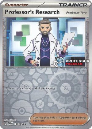 Scarlet & Violet (Base Set) 190/198 Professor's Research [Turo] (Professor Program League Promo)