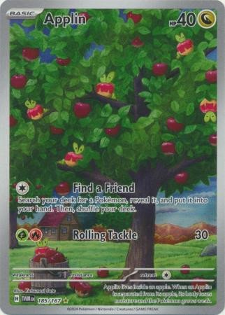 SV Twilight Masquerade 185/167 Applin (Illustration Rare)