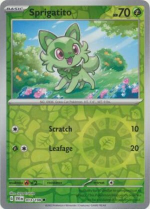 Scarlet & Violet (Base Set) 013/198 Sprigatito (Reverse Holo)