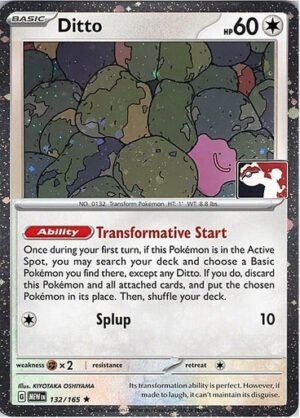 Scarlet & Violet 151 132/165 Ditto (Prize Pack League Promo Cosmo Holo)