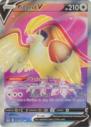 SWSH Lost Origin 188/196 Pidgeot V (Full Art)