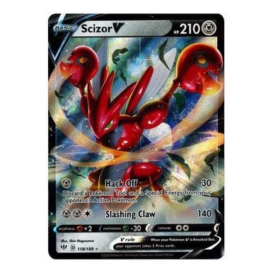 Darkness Ablaze 118/189 Scizor V (Half Art)