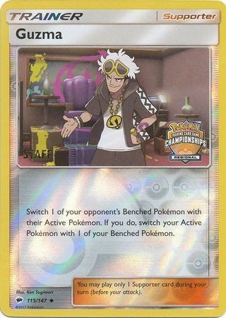SM Burning Shadows 115/147 Guzma (Regional League Promo STAFF)
