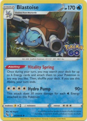 Pokemon GO 017/078 Blastoise (Holo)