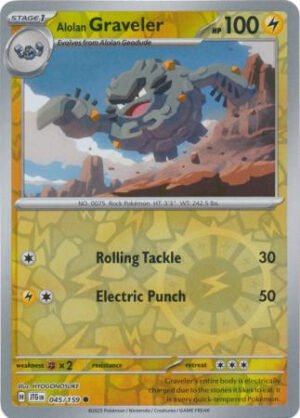 SV Journey Together 045/159 Alolan Graveler (Reverse Holo)
