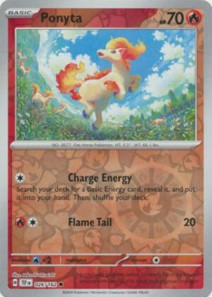 SV Temporal Forces 026/162 Ponyta (Reverse Holo)
