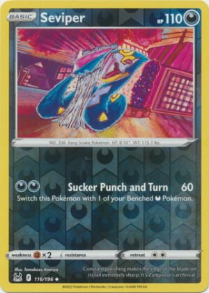SWSH Lost Origin 116/196 Seviper (Reverse Holo)