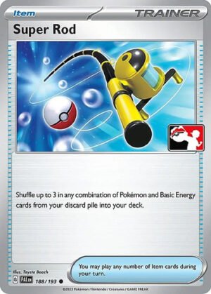 SV Paldea Evolved 188/193 Super Rod (Prize Pack League Promo Non-Holo)