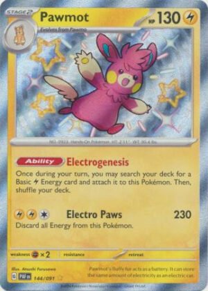 SV Paldean Fates 144/091 Pawmot (Holo Shiny)