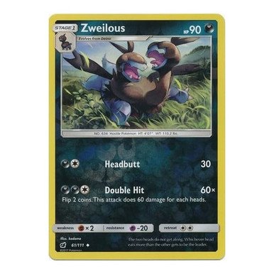 SM Crimson Invasion 061/111 Zweilous (Reverse Holo)